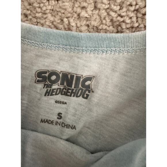 Sonic the Hedgehog blue tie dye tank top, kids size small - Picture 3 of 5